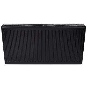 Чорний сталевий радіатор (тип 22) 500*500 мм з нижнім підк.