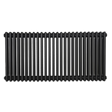 Радіатор горизонтальний Column 3 575 x 1190 мм. матовий чорний №34