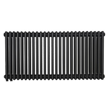 Радіатор горизонтальний Column 3 575 x 1190 мм. матовий чорний №88
