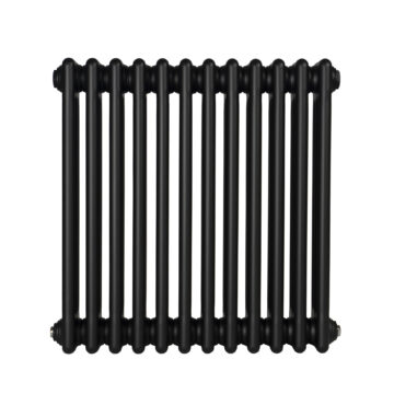 Радіатор горизонтальний Column 3 575 x 560 мм. матовий чорний №34