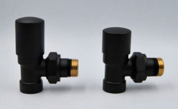 Комплект вентилів кутових SWING, Black ST